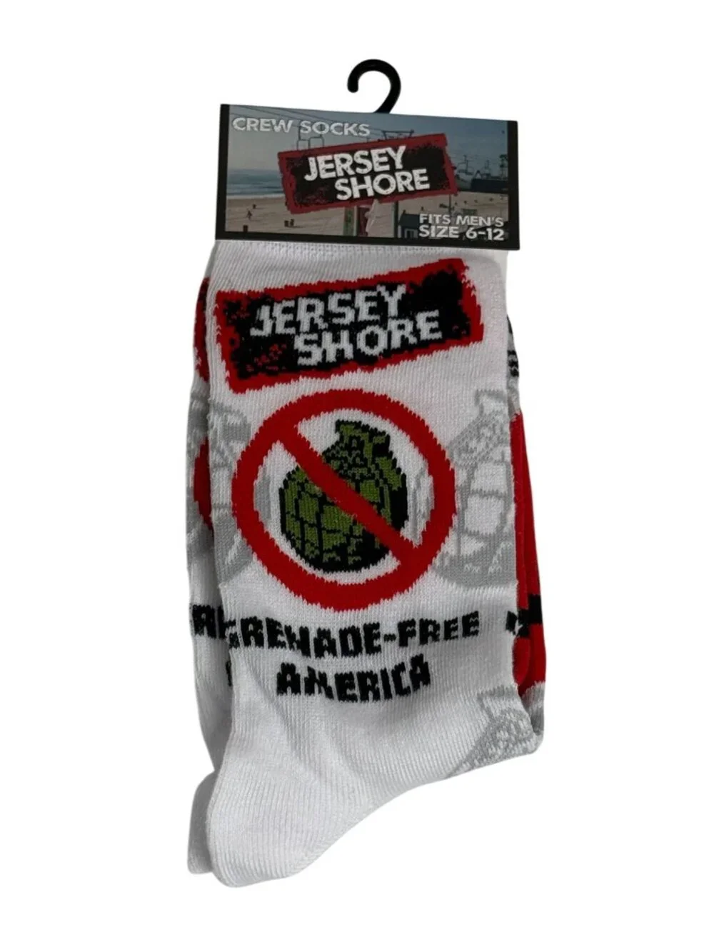 Jersey Shore Crew Socks Mens Size 6-12 MTV NWT
